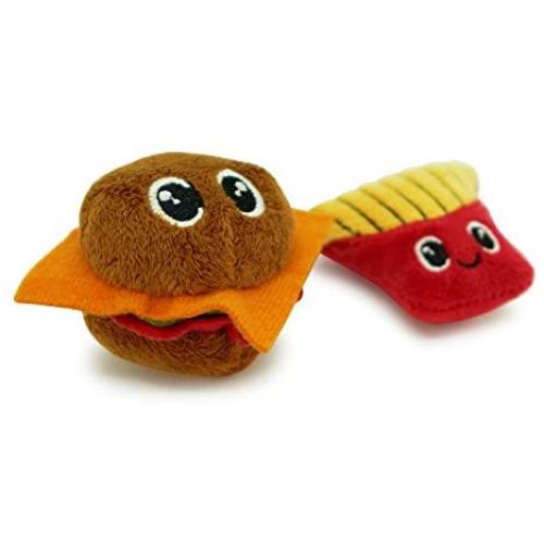 Pet Craft Supply Silly Snacks and Funny Food Crinkle Cuddling Catnip and Silvervine Toys - Interactive Cat Toys Alternative to Mice Fish Feathers Cat Toy