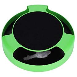 Yosoo Cat & Kitten Toy, Catch The Mouse Motion Cat Toy, Scratch Pad With Rotating Toy Mouse, Pet Cat Catch The Rotating Mouse Plush Moving Toy ,Cat Motion Chase Toy