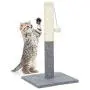 Relaxdays Freestanding Scratching Post for Cats with Sisal Post and Ball, 54 cm, Grey Relaxdays Freestanding Scratching Post for Cats with Sisal Post and Ball, 54 cm, Grey