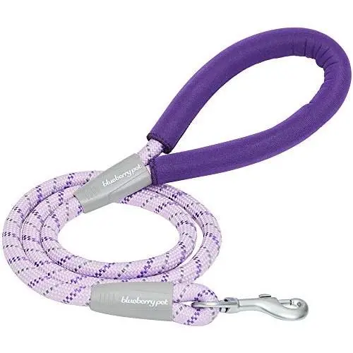 Blueberry Pet 8 Colors Durable Dog Rope Leash with Comfy Neoprene Handle Blueberry Pet 8 Colors Durable Dog Rope Leash with Comfy Neoprene Handle