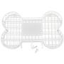 ARAD Hanging Pet Wall Organizer, Dog Toy and Leash Wire Basket, Bone-Shaped Puppy Bin