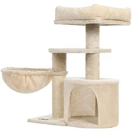 FEANDREA Cat Tree, Small Cat Tower, Condo, Scratching Post FEANDREA Cat Tree, Small Cat Tower, Condo, Scratching Post