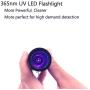 Portable Black Light Flashlight 365nm UV Light Pet Urine Detector Light for Dry Stains Scorpion Hunting Resin Curing