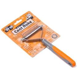 GoGo Pet Products 27-Blade Super Deshedder Coat Rake Pet Grooming Tool, Medium