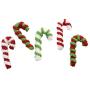 Midlee Designs Candy Cane Wool Candy Cane Filled Cat Toys