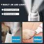 Ufanore Dog Nail Grinder with LED Light, Electric 2-Speed Pet Nail Trimmer Clipper Low Noise Rechargeable Painless Paws Grooming and Smoothing for Small Medium Large Dogs and Cats