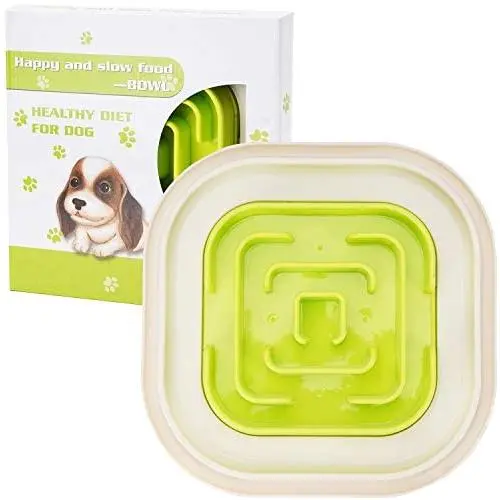 WANTRYAPET Slow Feeder Pet Bowl Dog Cat Fun Feeder, Anti-Gulping Pet Slower Food Feeding Dishes, Anti-Choke Pet Bowl Healthy Food Fun for Dog/Cat/Puppy WANTRYAPET Slow Feeder Pet Bowl Dog Cat Fun Feeder, Anti-Gulping Pet Slower Food Feeding Dishes, Anti-Choke Pet Bowl Healthy Food Fun for Dog/Cat/Puppy