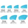 Purrdy Paws 40-Pack Soft Nail Caps for Dogs Claws Sky Blue