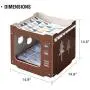 FVANF Wooden Cat House, Cat Condo with Hammock, Stackable, Cat Cube Room, Splicing Cat Climbing Combination, Cute Pet Cat Bed with Soft Cushions FVANF Wooden Cat House, Cat Condo with Hammock, Stackable, Cat Cube Room, Splicing Cat Climbing Combination, Cute Pet Cat Bed with Soft Cushions