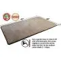 Dogbed4less Premium Gel-Infused Memory Foam Pet Mat with Velour Fleece Topper for Medium to Extra Large Dogs - Anti-Slip Waterproof Bottom