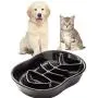 Slow Feeder Cat Dog Bowl Ceramic Kitten Bowl Fun Interactive Feeder Bowl Preventing Pet Feeder Anti-Gulping Healthy Eating Diet cat Bowls