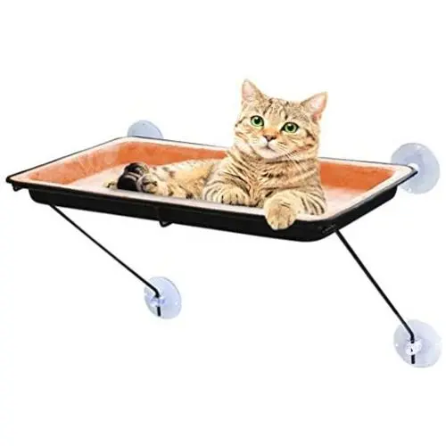 COPACHI Pet Window Hammock Cat Bed,Cat Perch with Suction Cups Holds Up to lbs Cat Kitty Window Sunny Seat Saving Space for Any Cat Size -Orange COPACHI Pet Window Hammock Cat Bed,Cat Perch with Suction Cups Holds Up to lbs Cat Kitty Window Sunny Seat Saving Space for Any Cat Size -Orange