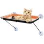 COPACHI Pet Window Hammock Cat Bed,Cat Perch with Suction Cups Holds Up to lbs Cat Kitty Window Sunny Seat Saving Space for Any Cat Size -Orange