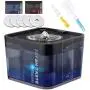 DADYPET Cat Water Fountain 84oz/2.5L Pet Fountain with 5 Filters, Auto Power Off Pump with LED Light, Automatic Pet Drinking Fountain with Silent Pump(<20dB) , Translucent for Water Level Visible DADYPET Cat Water Fountain 84oz/2.5L Pet Fountain with 5 Filters, Auto Power Off Pump with LED Light, Automatic Pet Drinking Fountain with Silent Pump(<20dB) , Translucent for Water Level Visible