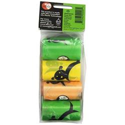 Lola Bean International 8-Inch by 13-Inch Waste Pick Up Bags, 8 Refill Rolls, Lemon Scented, 160 Count