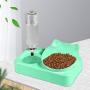 Sapine Raised Cat Food Bowls 0-15° Adjustable Tilted Gravity Cat Dog Food Water Elevated Bowls Set with Automatic Water Bottle, Cat Dish with Stand Pet Food Water Feeder for Cats Small Dogs
