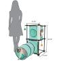 Kitty City Steel Claw Passage Cat Furniture Green, 2 levels
