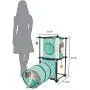 Kitty City Steel Claw Passage Cat Furniture Green, 2 levels