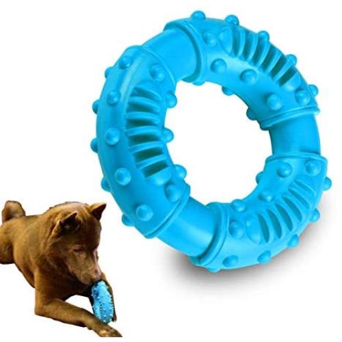 CPYOSN Durable Dog Chew Toy for Aggressive Chewers - Ultra Tough Natural Rubber Puppy Teething Toy, Nearly Indestructible Dog Toy for Medium and Large Breed Chewing, Training, Reduce Anxiety