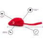 AXEL PETS 20 Halloween Colorful Furry Mice Cat Toys with Catnip and Rattle Sound Made of Real Rabbit Fur, Interactive Catch Play Teaser Mouse Toy for Cats and Kittens. Pack of 20 Mice