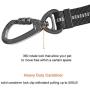 Wishnice 3-in-1 Upgraded Dog Seat Belt with Bungee and Adjustable, Elastic Durable Nylon Pet Dog Cat Car Seat Belt Safety Leads Vehicle Seatbelt Harness for Daily Use and Travel