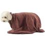 Dog Bathrobe Towel, Fast Drying Dog Bag, Microfiber Bathrobe Powerful Absorbent Zipper Pet Cat Bath Robe for Puppy Small Medium Dogs