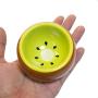 OMEM Hamster Bowl Ceramic Prevent Tipping Moving and Chewing Wonderful Food Dish for Small Rodents Gerbil Hamsters Mice Guinea Pig Cavy Hedgehog and Other Small Animals