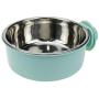 FarBoat Cat Bowl Pet Dogs Food Water Bowl Baking Finish Stainless Steel Non-Slip Rubber Base Feeding Dish for Puppy Kitty Rabbit