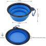 Bac-kitchen 4 Pcs Stainless Steel Dog and Cat Food Dish/Bowls, Shallow Cat Dish, Neater Feeder Extra Replacement Bowl -Metal Food and Water Dish, for Small Dogs and Cats,12oz