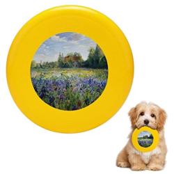 Pet Frisbee Flying Disc Dog Toy - Multifunction Evening at The Iris Field Timothy Easton