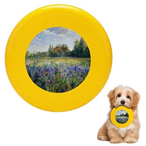 Pet Frisbee Flying Disc Dog Toy - Multifunction Evening at The Iris Field Timothy Easton