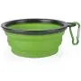 KABB Collapsible Dog Bowl, Portable Extra Large Size Foldable Expandable Silicone Pet Travel Bowl for Pet Dog Food Water Feeding, 1 Piece Green KABB Collapsible Dog Bowl, Portable Extra Large Size Foldable Expandable Silicone Pet Travel Bowl for Pet Dog Food Water Feeding, 1 Piece Green