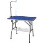 Go Pet Club Heavy Duty Stainless Steel Pet Dog Grooming Table with Arm