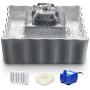 VinDox Ceramic Cat Fountain, 2.1L Pet Drinking Fountain for Cat and Dog, Cat Fountain Porcelain, Cat Water Dispenser with 3 Activated Carbon Filter and Sponge Foam Pre-Filter