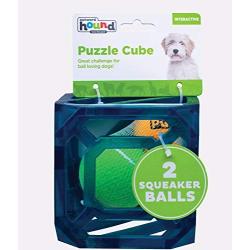 Outward Hound Triple Jack and Puzzle Cube - Interactive Squeaky Dog Toys