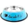 SMALLLEE_LUCKY_STORE Small Dog Cat Bowl, Blue, Medium SMALLLEE_LUCKY_STORE Small Dog Cat Bowl, Blue, Medium