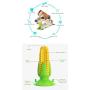 NMGGGU Dog chew Toys Corn Aggressive Chewer Fixed Large Medium Dogs Educational Toy Tooth Brush Indestructible Squeaky Interactive pet Care Teeth Cleaning Toys Upgrade Suction Cup