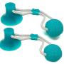 SiNetGuy Multifunction Pet Molar Bite Toy Dog Chew Toys, Self-Playing Rubber Ball Toy with Suction Cup Molar Chew Toy Cleaning Teeth