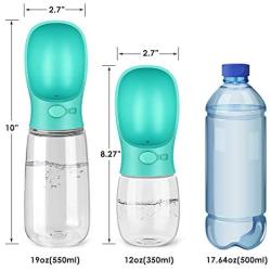 pedy Dog Water Bottle, Pet Travel Water Bottle with ABS Food Grade Small Dog Travel Outdoor Water Drinking Bottle