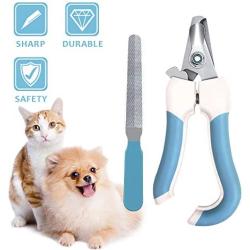 AriTan Dog Nail Clippers and Trimmer with Safety Guard and Nail Grind File, Professional Stainless Large Dog Cat Rabbit Bird Nail Scissor, Pet Grooming Nail Care Tool at Home