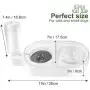 Joytale Cat Food and Water Bowls, Detachable Glass Feeder Bowl for Kitten, No-Spill Pet Bowl with Automatic Water Dispenser Joytale Cat Food and Water Bowls, Detachable Glass Feeder Bowl for Kitten, No-Spill Pet Bowl with Automatic Water Dispenser
