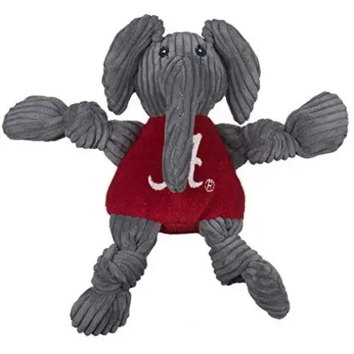 HuggleHounds Officially Licensed College Mascot Plush Corduroy Durable Squeaky Knottie, Great Dog Toys for Aggressive Chewers HuggleHounds Officially Licensed College Mascot Plush Corduroy Durable Squeaky Knottie, Great Dog Toys for Aggressive Chewers