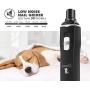 Pecute Large Dog Nail Grinder Rechargeable Electric Dog Nail Trimmer for Paw Grooming Gentle and Painless Nail Clippers for Medium and Large Dogs (2H Quick USB Charge 14H Long Work Time)