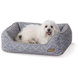 K&H Pet Products Thermo-Water Bolster Bed - The Original K&H Heated & Cooling Orthopedic Pet Bed for All Seasons - MET Safety Listed - Removable Heated Included