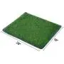 LOOBANI Dog Hemming Grass Bathroom Pads, Artificial Turf Pet Grass Replacement Mat, Portable Puppy Potty Trainer for Indoor/Outdoor Use (18'' x 28'')