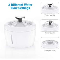 isYoung Cat Water Fountain, 84Oz/2.5L USB Charging Cat Water Dispenser Pet Drinking Fountain for Cat, Dog and Small Pet