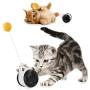 QQL Cat Toys for Indoor Cats Wheel Training Toys with Catnip Tumbler Balance Pet Toys Interactive Kitten Swing Toys Kitten Sports Educational Toys