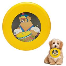 Pet Frisbee Flying Disc Dog Toy - Multifunction CYRK Drumming Bear Majewski R1982 Polish Circus Poster_1024x1024