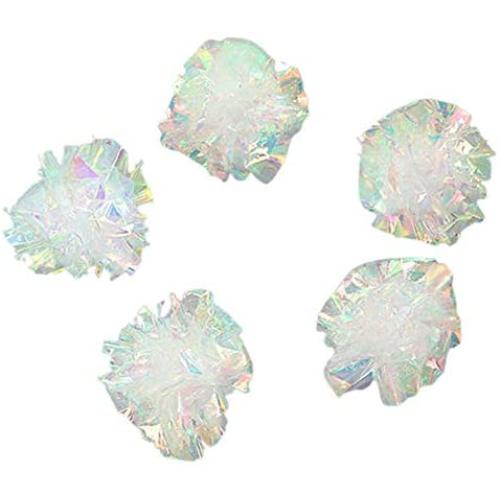 ocijf179 Pet Toy 5Pcs Candy Color Paper Ball Sounding Cat Toy Kitten Interactive Pet Supplies - 5pc