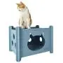 mascopets Cat Bed and Cat Scratcher for Indoor Hand Painted 2 Level Design MDF and Polyester 22x15.7x16.5 Inches mascopets Cat Bed and Cat Scratcher for Indoor Hand Painted 2 Level Design MDF and Polyester 22x15.7x16.5 Inches